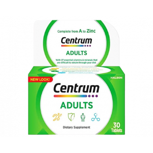 CENTRUM ADULTS COMPLETE FROM A TO ZINC MULTIVITAMIN DIETARY SUPPLEMENT 30 TABLETS